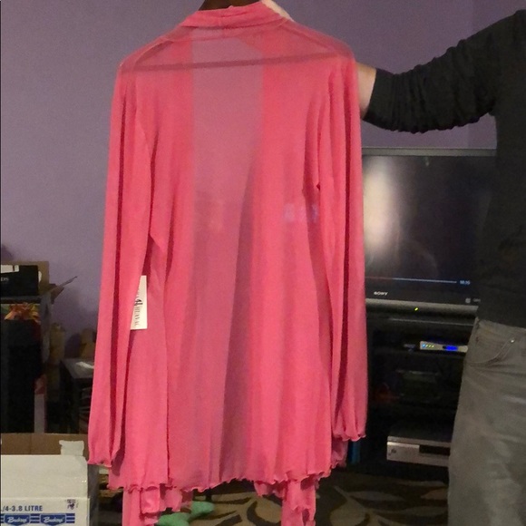 🌸 Long Pink Cover Up - New With Tags - Picture 3 of 4